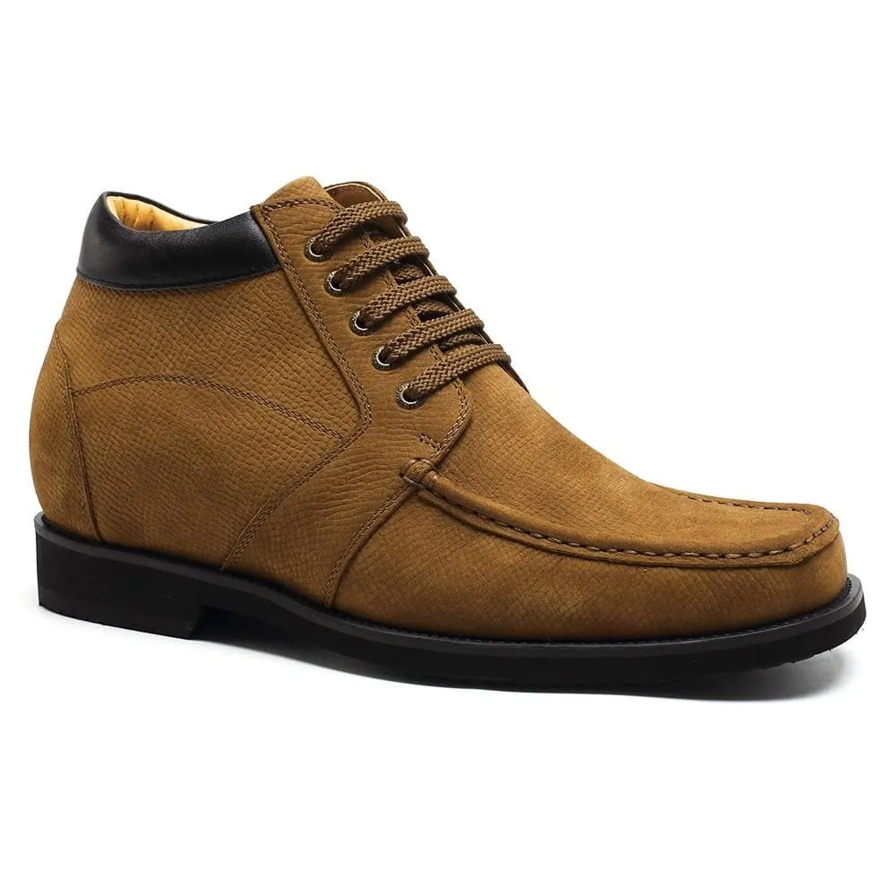 9 CM / 3.54 Inches Taller - CMR CHAMARIPA Elevator Boots Height Increasing Shoes For Men Tall Men Boots