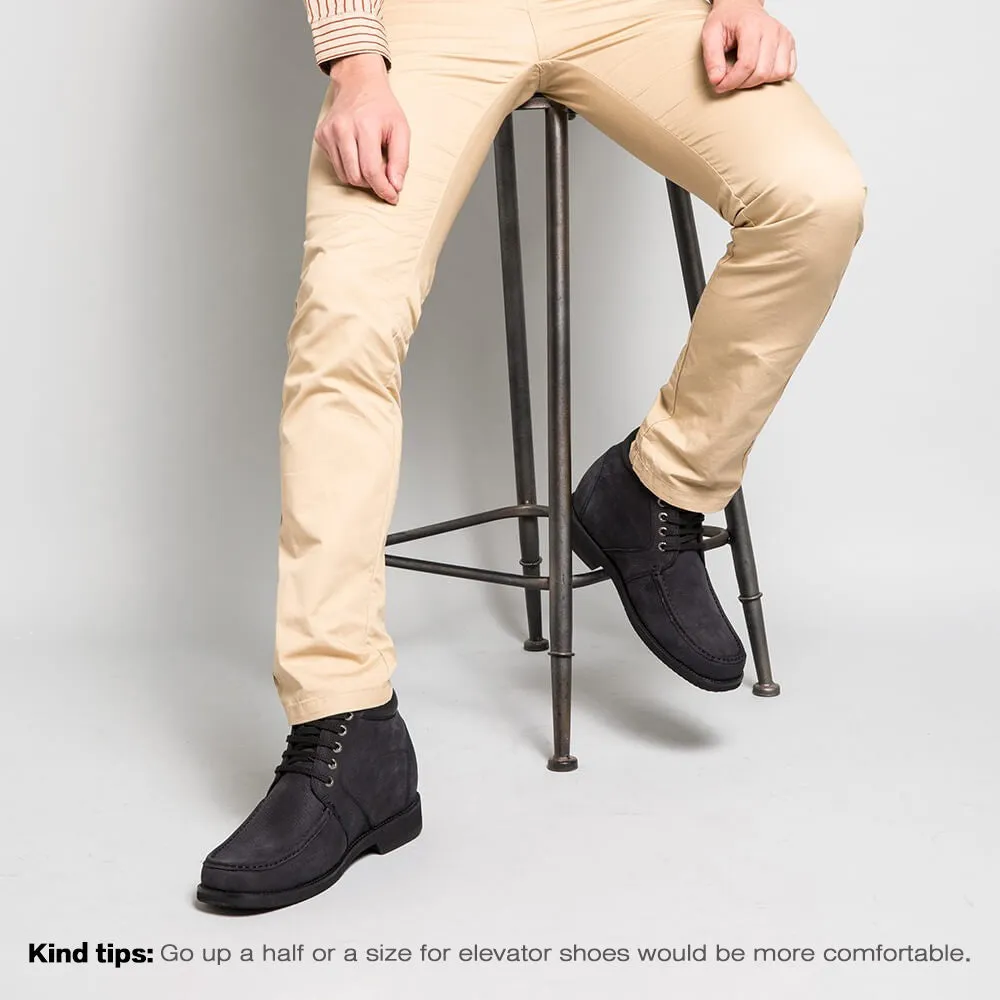 9 CM / 3.54 Inches Taller - CMR CHAMARIPA Elevator Boots Height Increasing Shoes For Men Tall Men Boots
