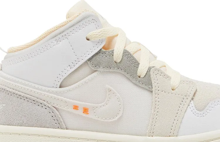 Air Jordan 1 Mid SE Craft TD Inside Out, white