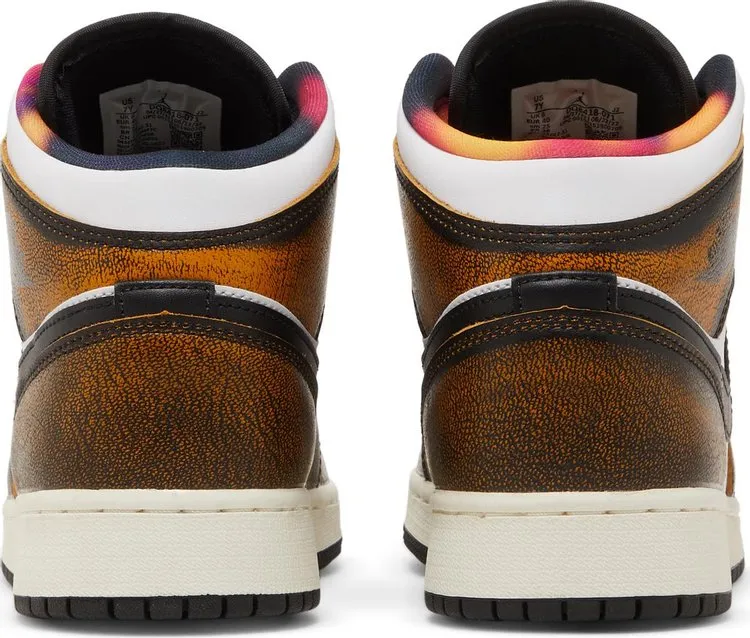 Air Jordan 1 Mid SE GS Wear-Away - Taxi, black