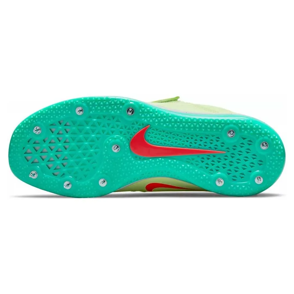 All Gender Nike High Jump Elite Spike-  Barely Volt/Hyper Orange/Dynamic Turq - Regular (D)