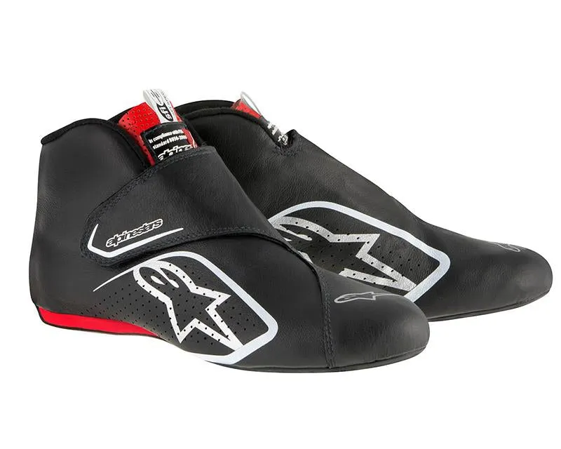 ALPINESTARS SUPERMONO SHOE BLACK RED SZ 8