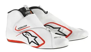 ALPINESTARS SUPERMONO SHOE WHITE RED SZ 8.5