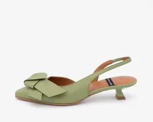 Angel Alarcon Sea Green Kitten Heel Sandal|25055273G