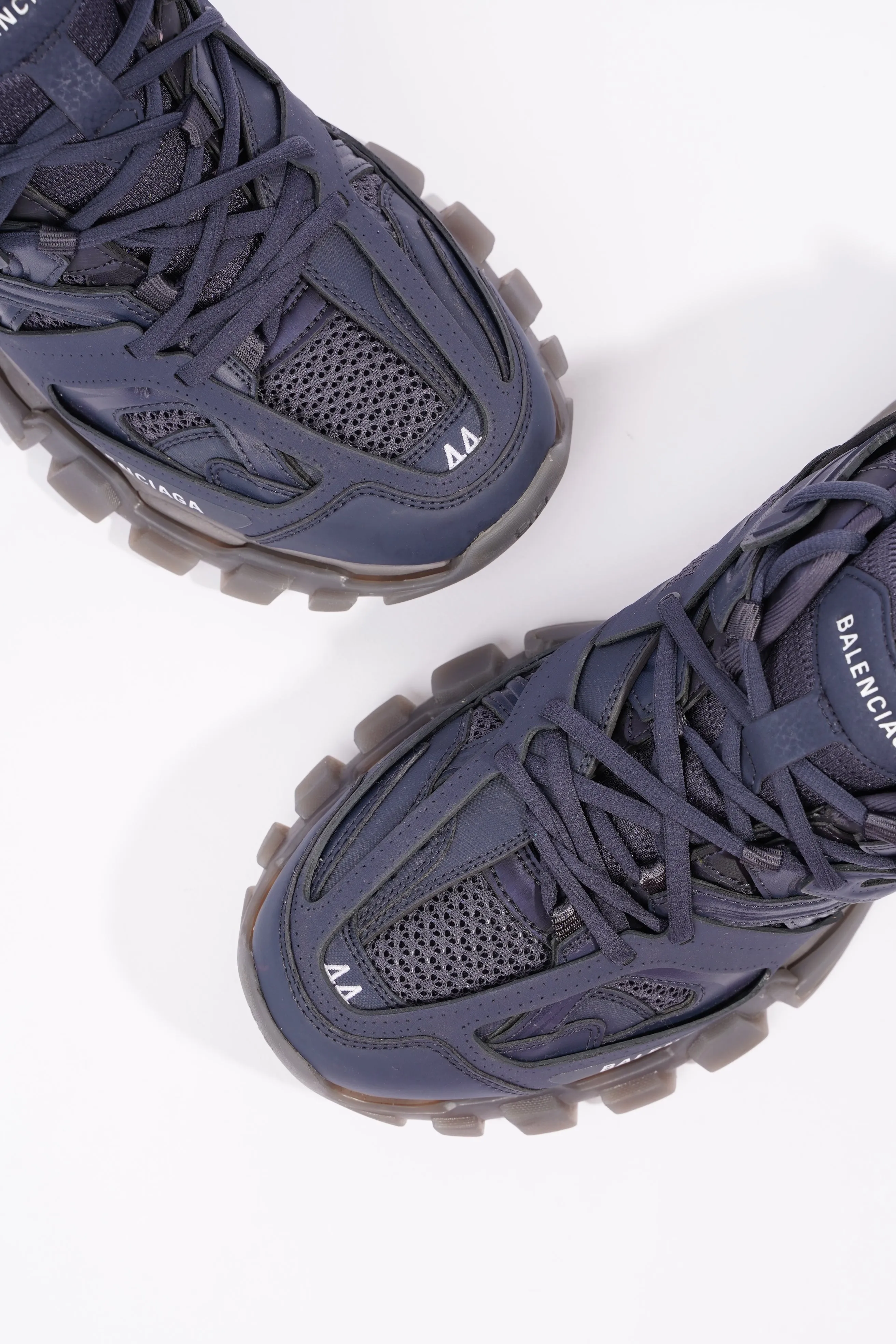 Balenciaga Mens Track Navy / Grey / Clear EU 44 / UK 10