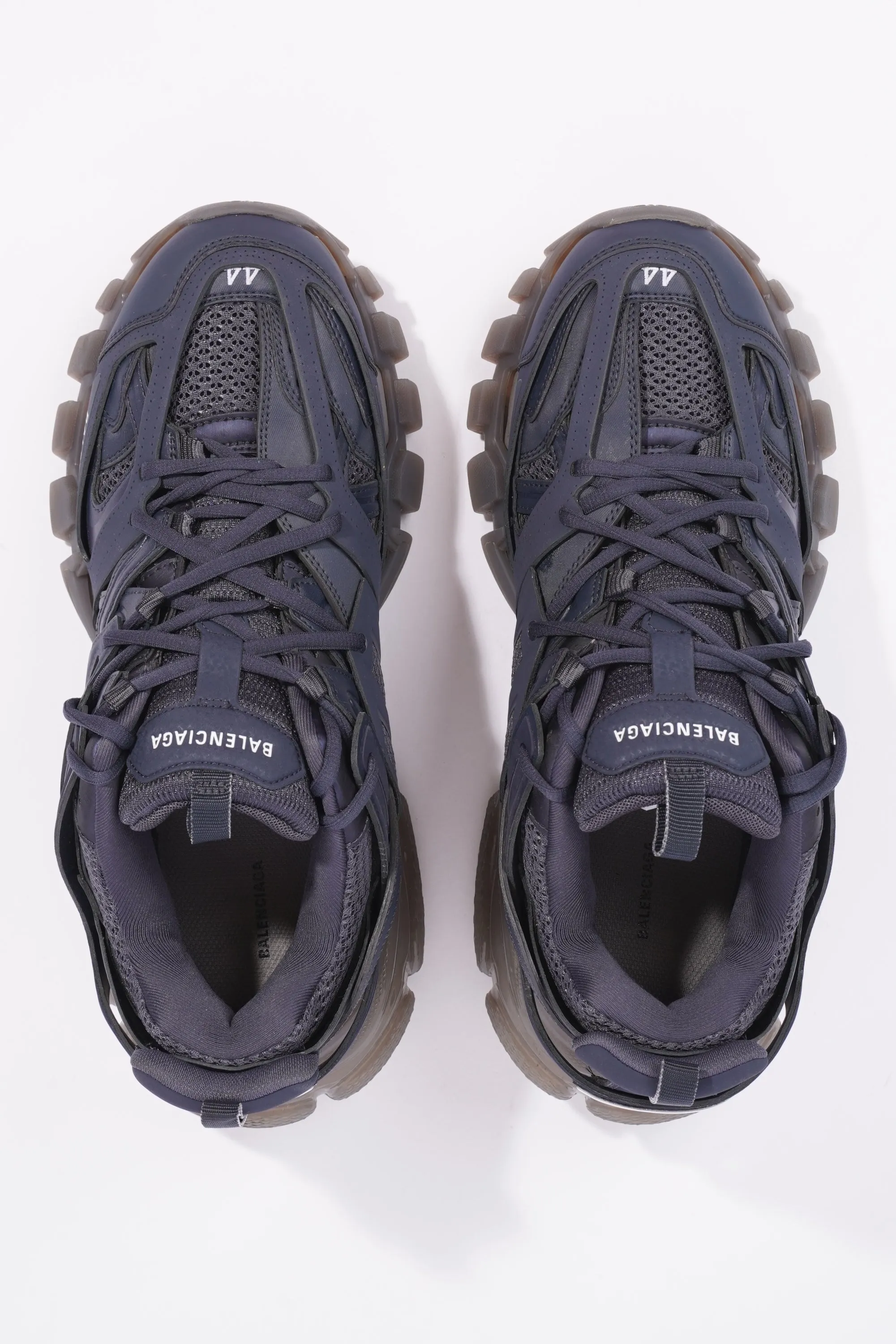 Balenciaga Mens Track Navy / Grey / Clear EU 44 / UK 10