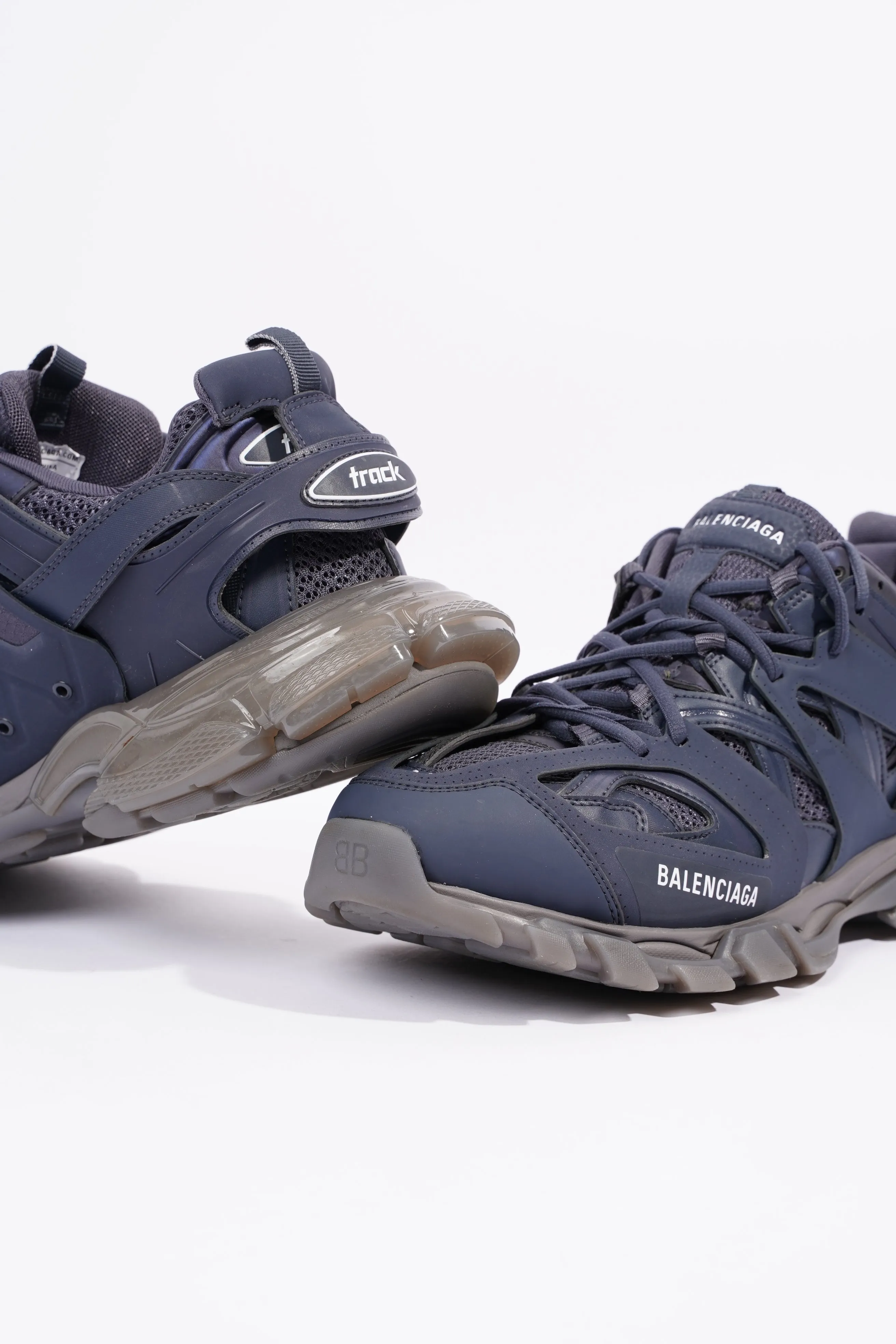 Balenciaga Mens Track Navy / Grey / Clear EU 44 / UK 10