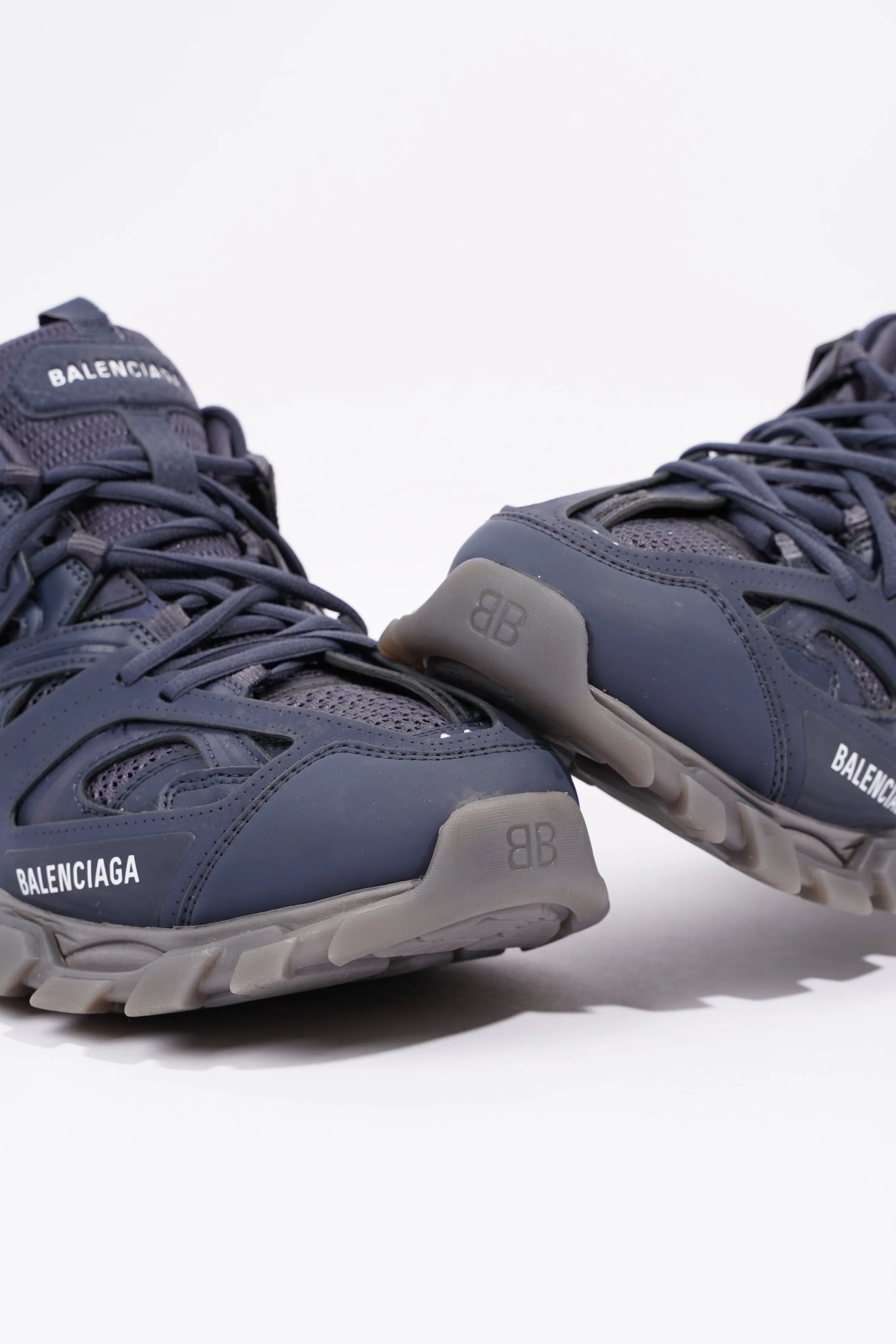 Balenciaga Mens Track Navy / Grey / Clear EU 44 / UK 10