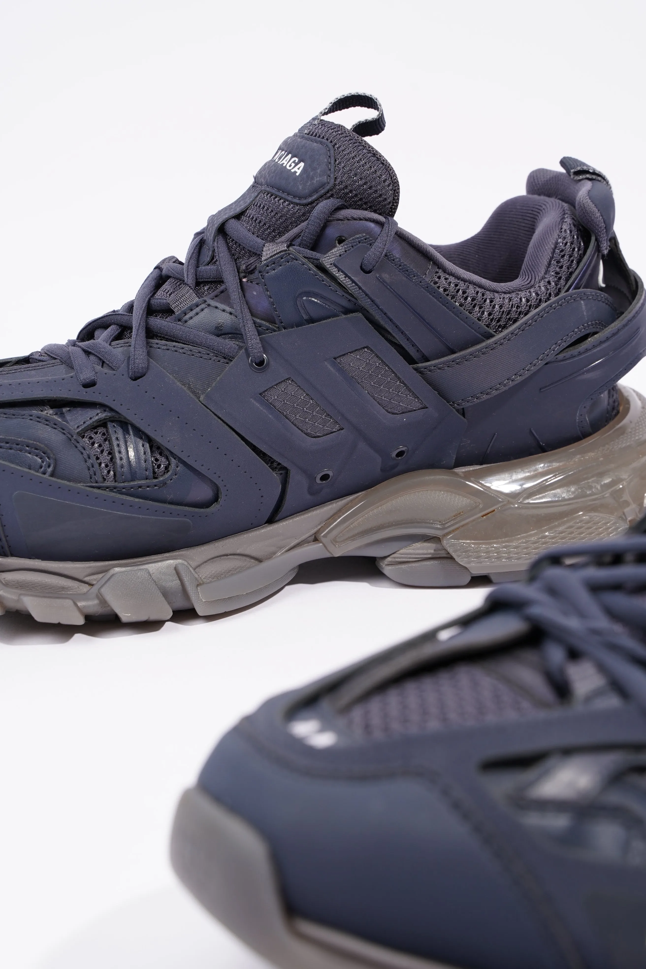 Balenciaga Mens Track Navy / Grey / Clear EU 44 / UK 10