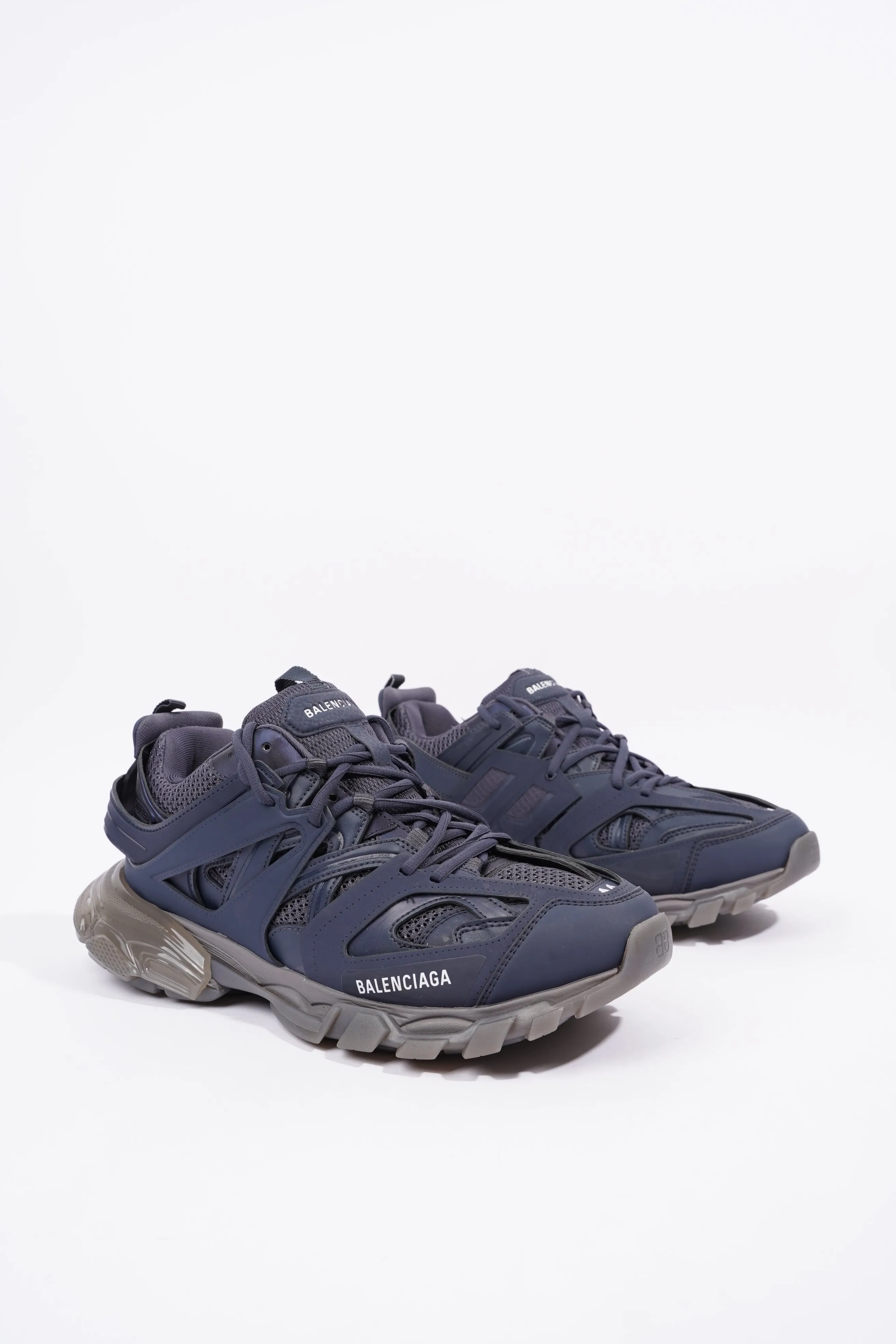Balenciaga Mens Track Navy / Grey / Clear EU 44 / UK 10