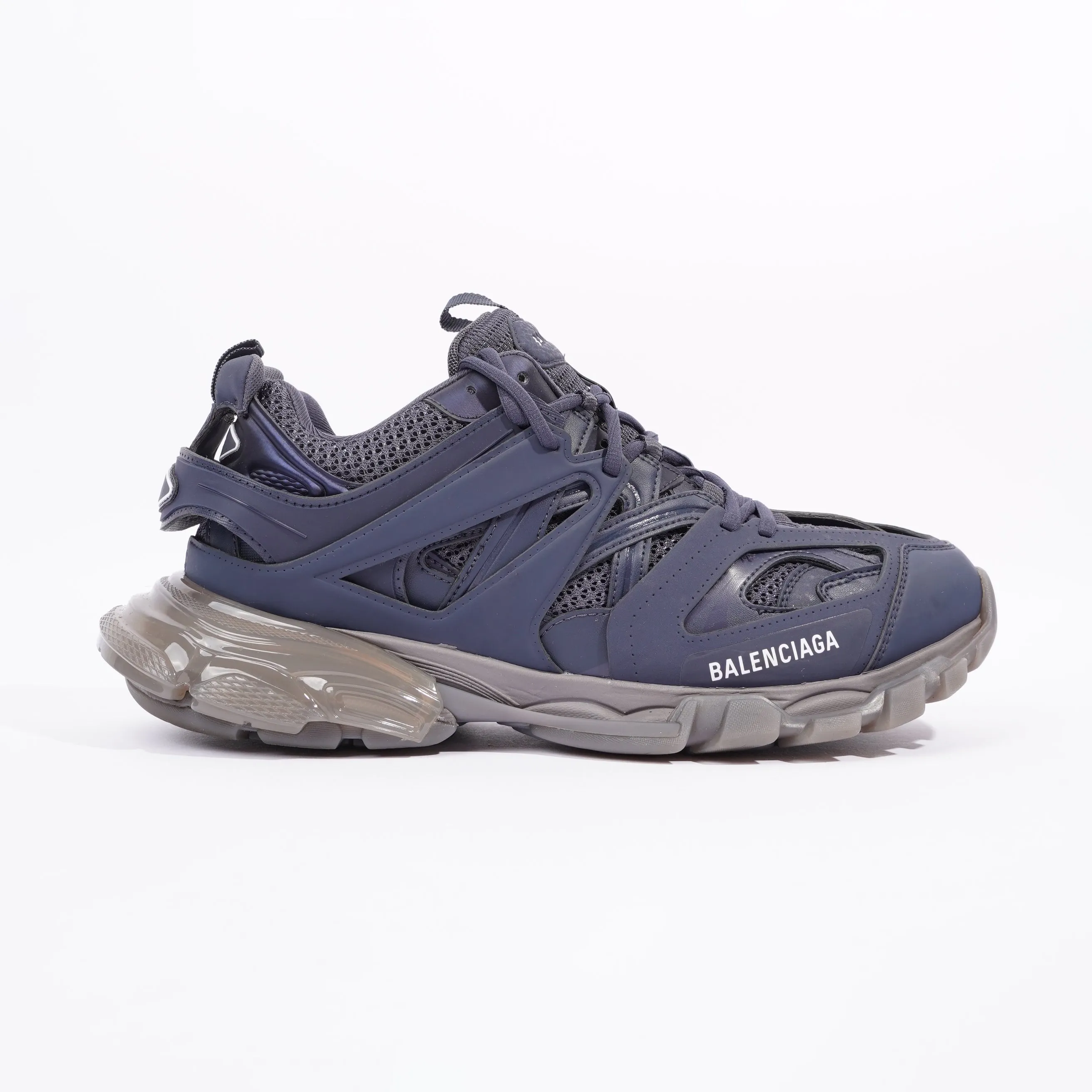 Balenciaga Mens Track Navy / Grey / Clear EU 44 / UK 10