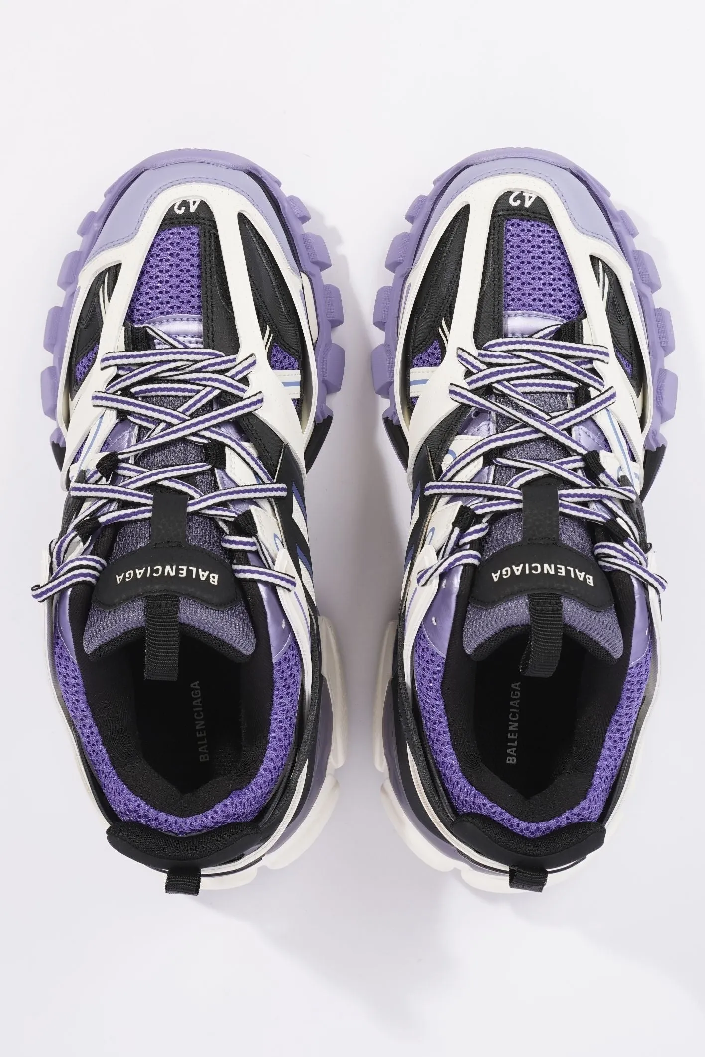 Balenciaga Mens Track Purple / White EU 42 / UK 8
