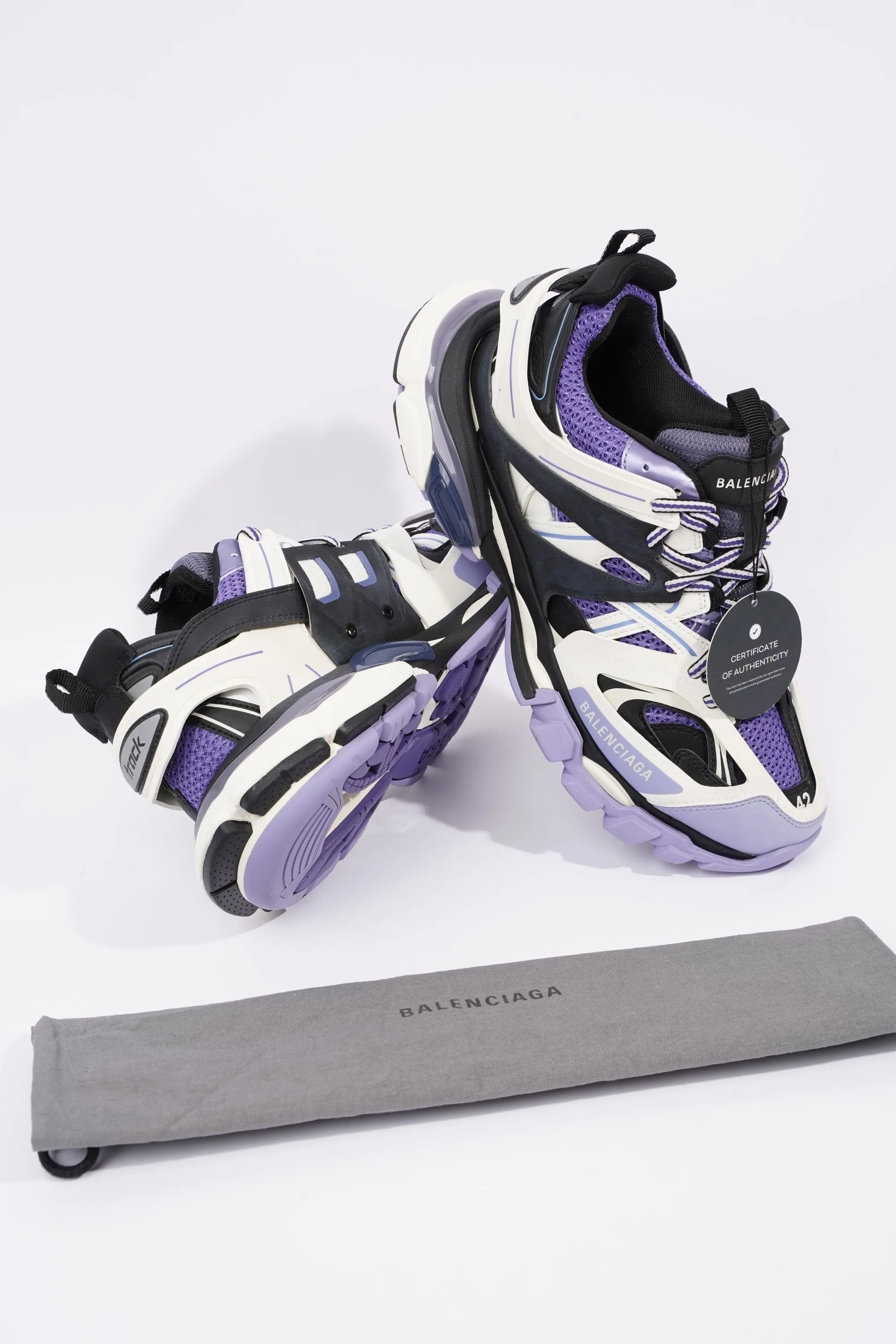 Balenciaga Mens Track Purple / White EU 42 / UK 8