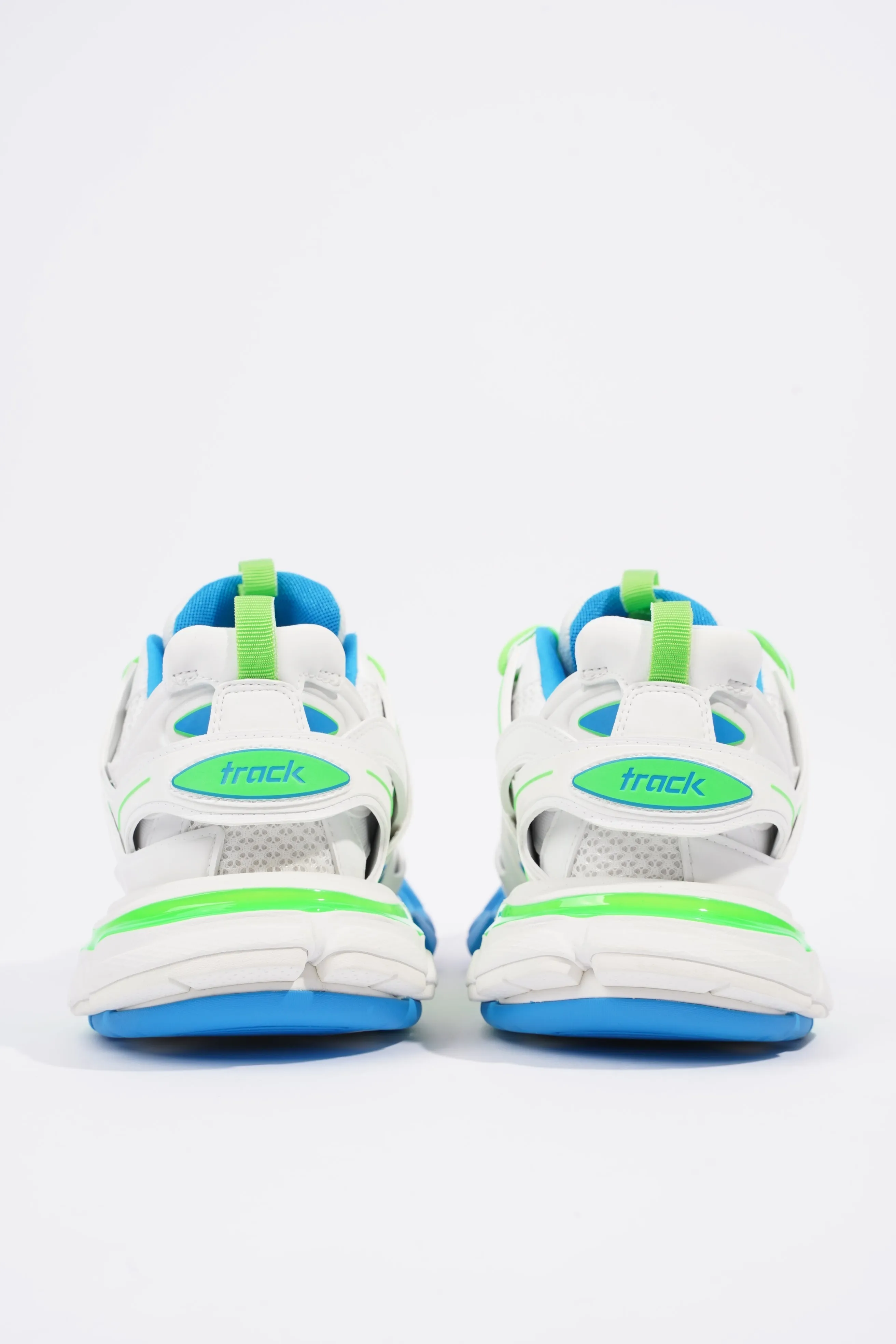 Balenciaga Mens Track White / Green / Blue EU 40 / UK 6