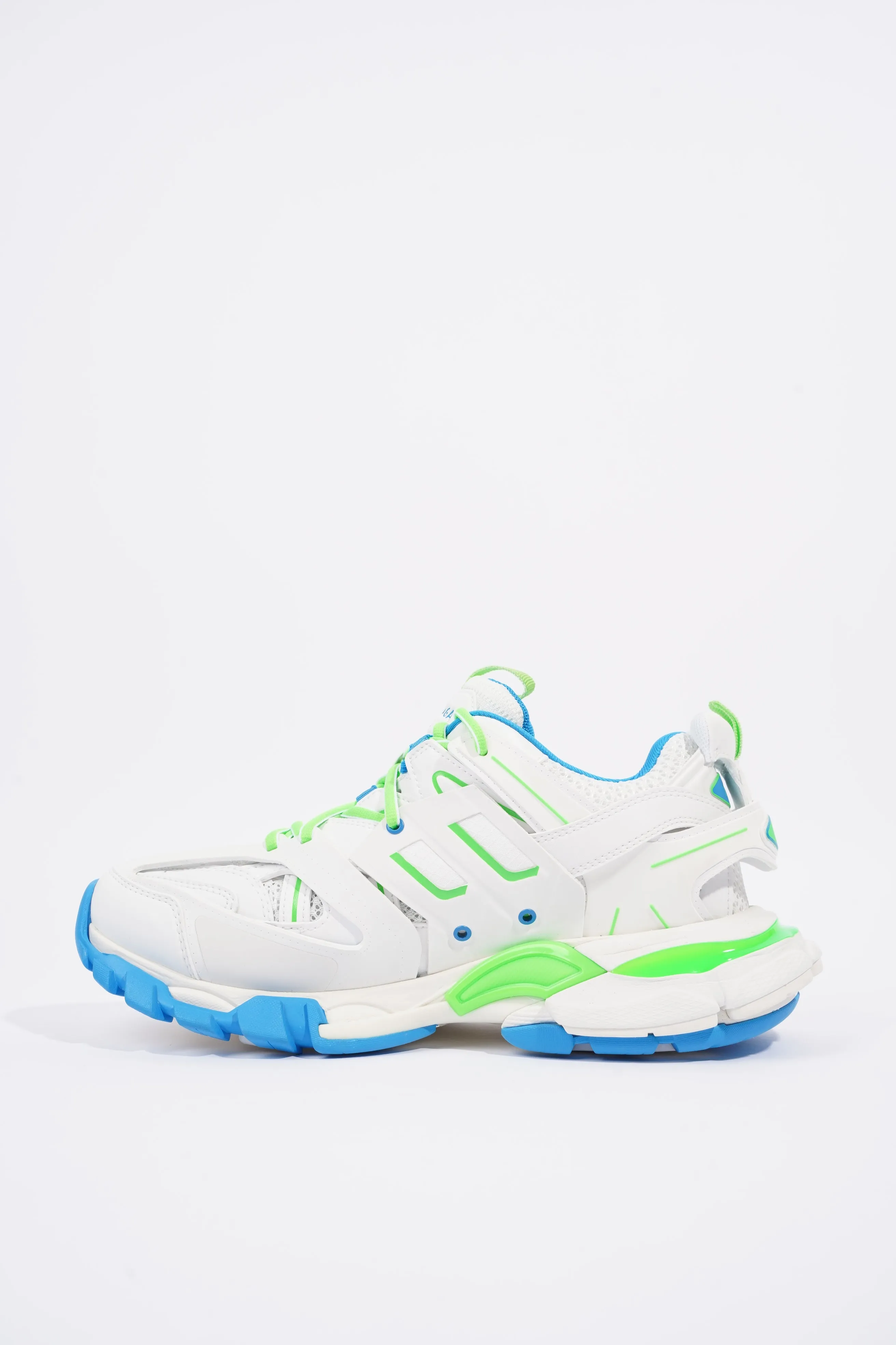 Balenciaga Mens Track White / Green / Blue EU 40 / UK 6