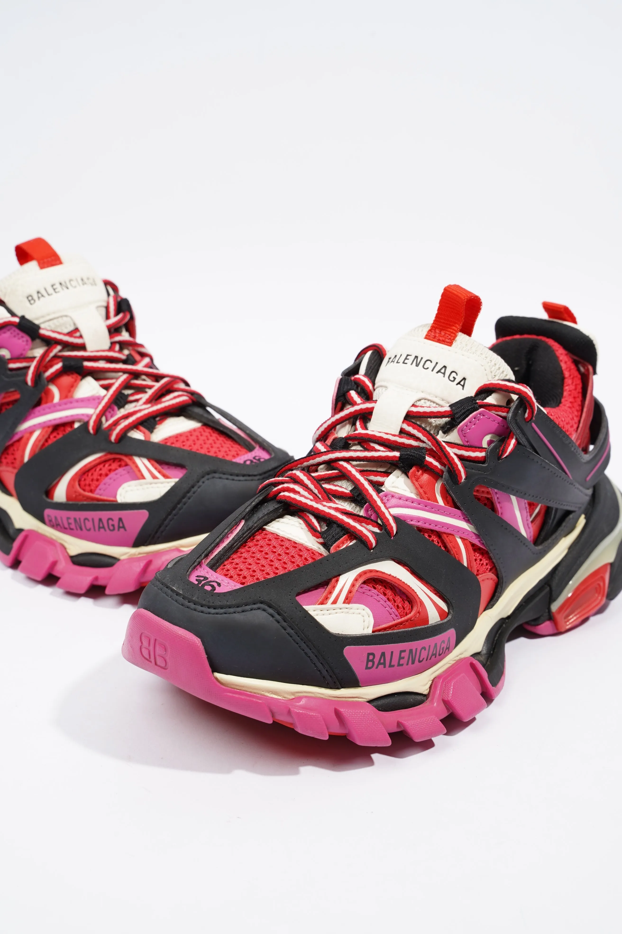 Balenciaga Track Red / Black / Pink Mesh EU 36 UK 3