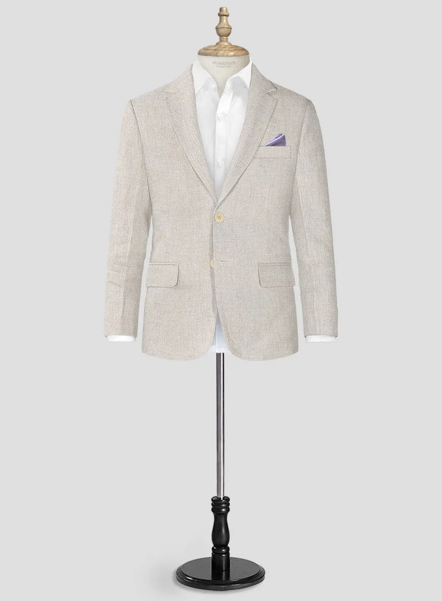 Barn Beige Linen Boys Suit