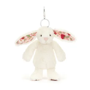 Bashful Cream Bag Charm Strawberry Ears