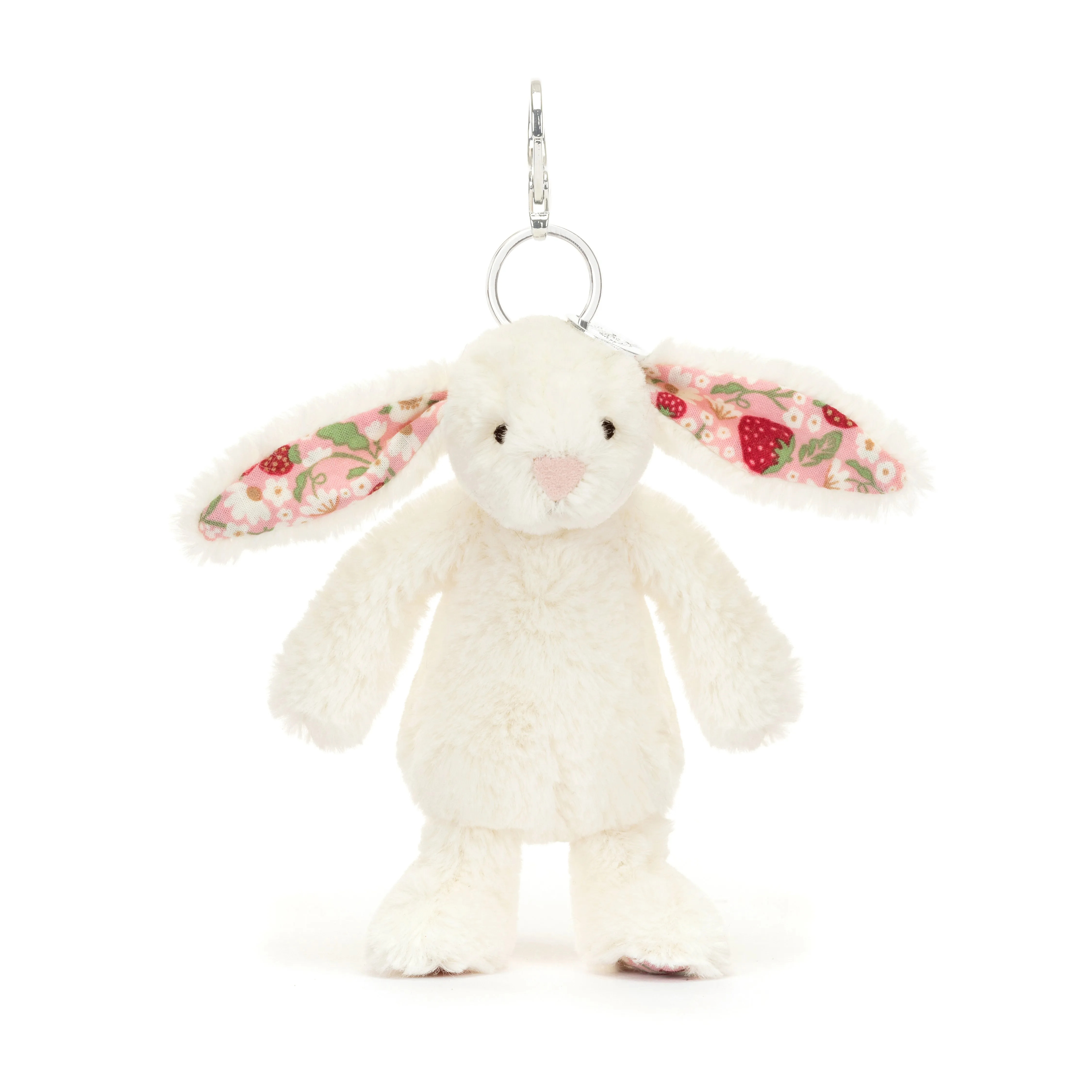 Bashful Cream Bag Charm Strawberry Ears