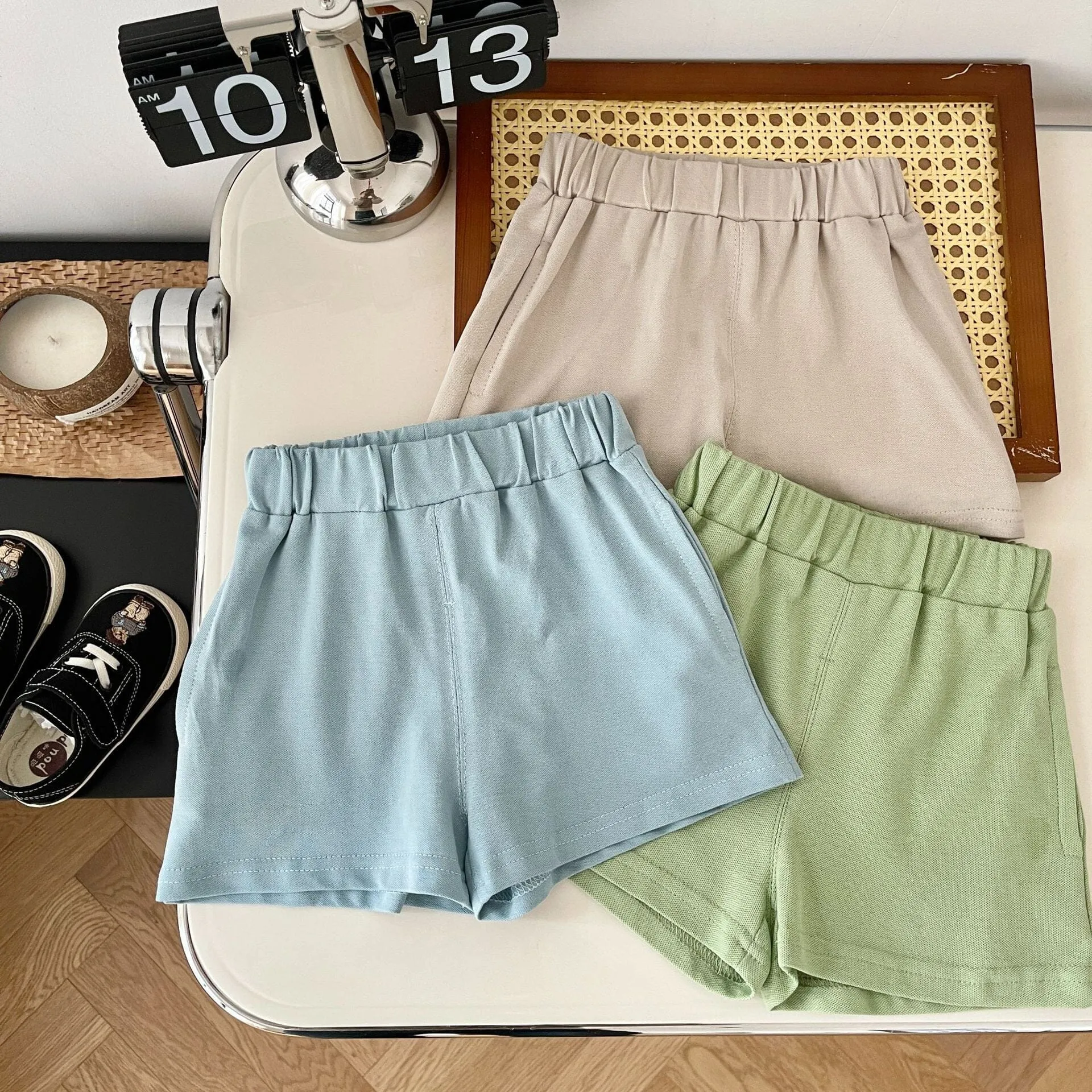 Bear Polo Solid Color Summer Set