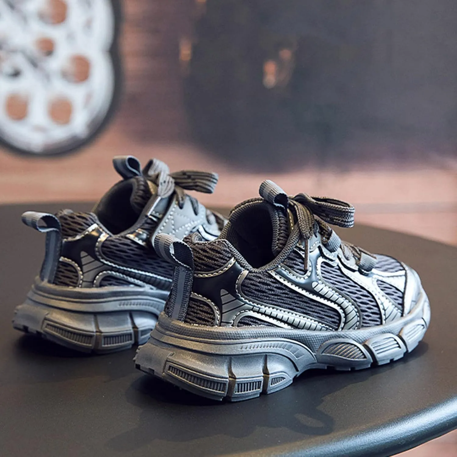 Boys Girls Shoes Kids Tennis Running Athletic Sport Sneakers Breathable Non Slip Mesh Comfortable Hiking Shoes