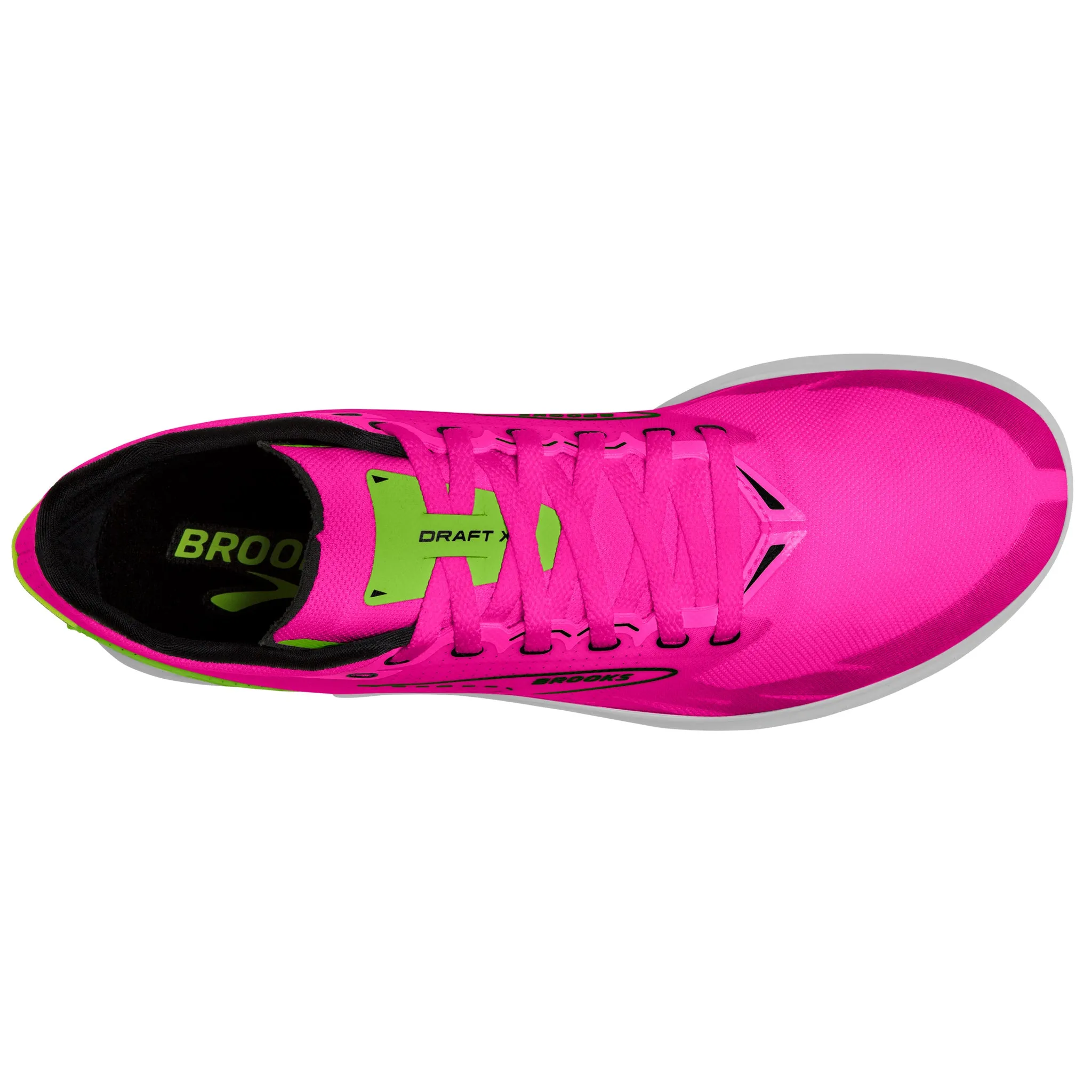 Brooks Draft XC Spikes Unisex Pink Glo Green Black