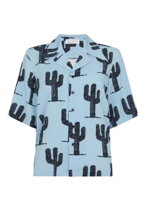 Cactus Blue Holiday Shirt