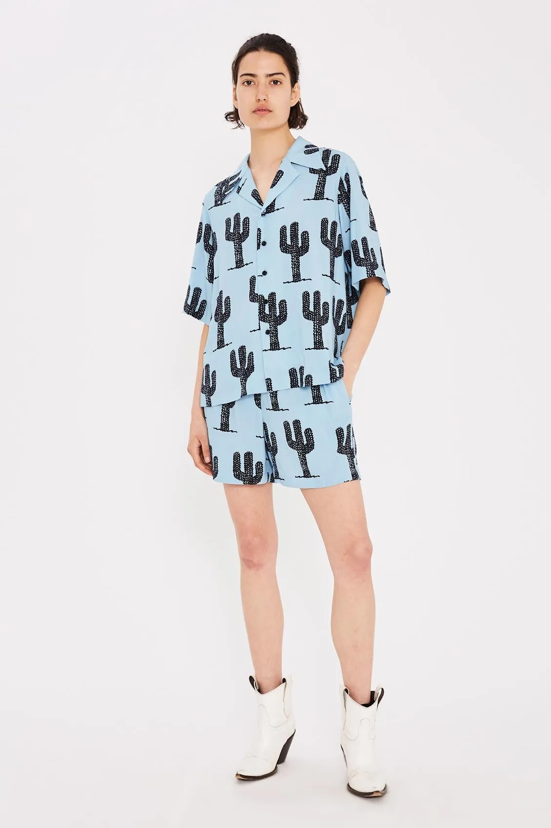 Cactus Blue Holiday Shirt