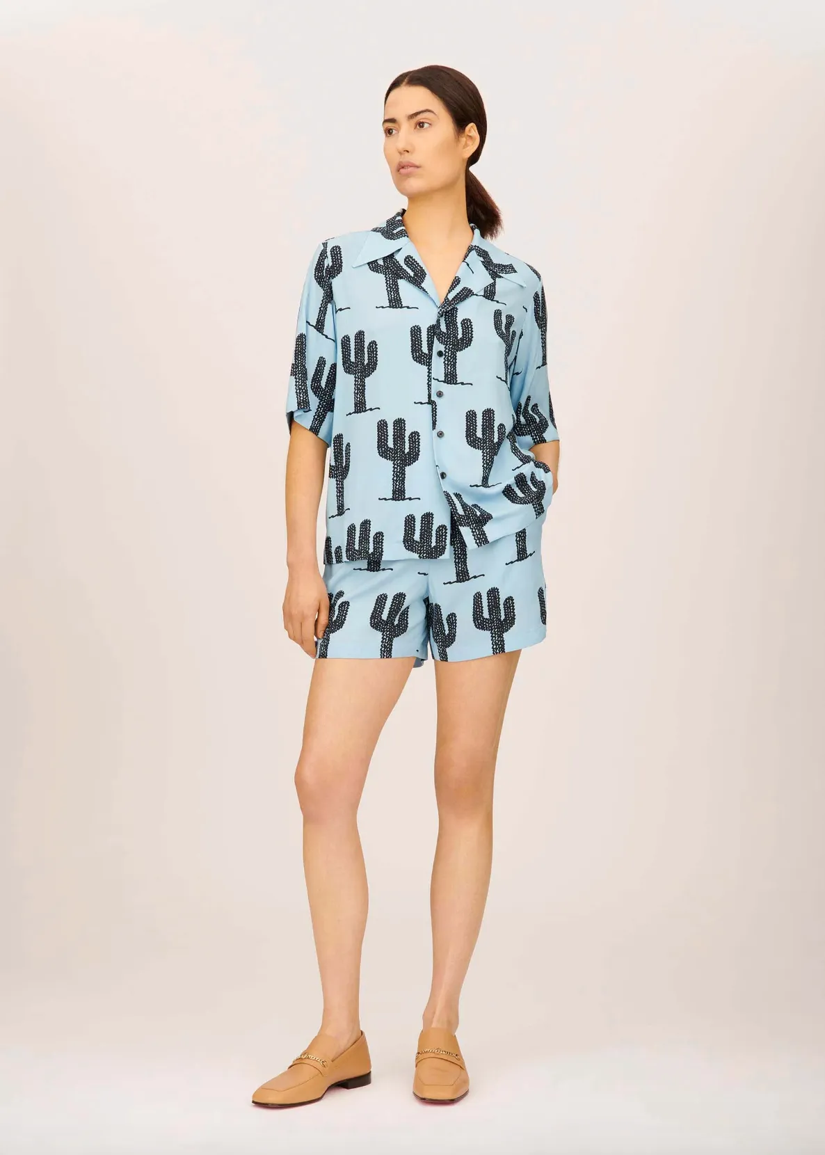 Cactus Blue Holiday Shirt