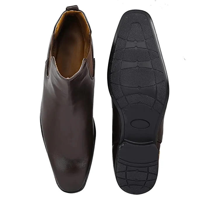 Classy New Arrival Latest Brown Casual Chelsea Boots For Men-JonasParamount