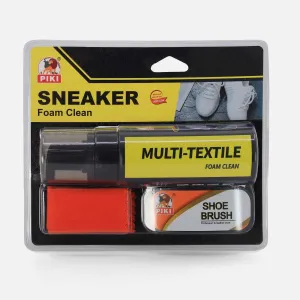 CLEANING SET- SOFT BRUSH & TOWEL WITH FOAM LIQUID BOTTLE