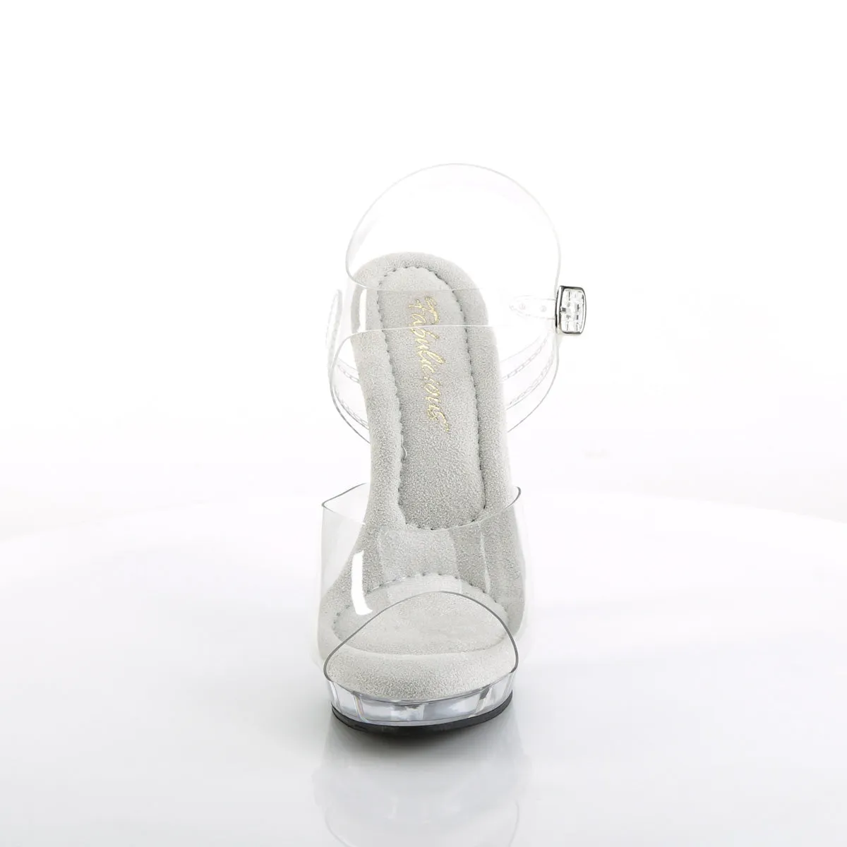 Clear Ankle Strap Sandal 5-inch Heel LIP-108