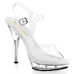 Clear Ankle Strap Sandal 5-inch Heel LIP-108
