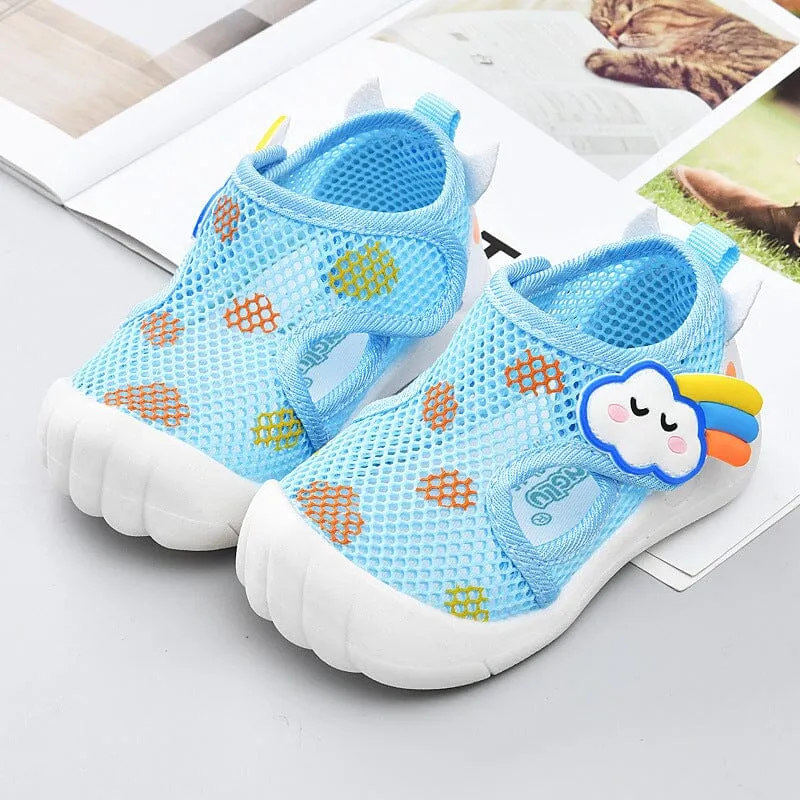 Cloud Colorful Mesh First Walker Sneakers