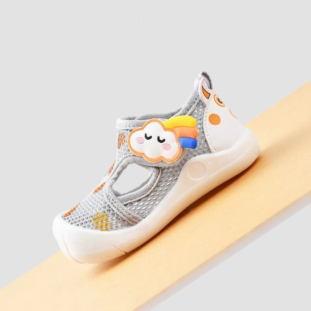 Cloud Colorful Mesh First Walker Sneakers