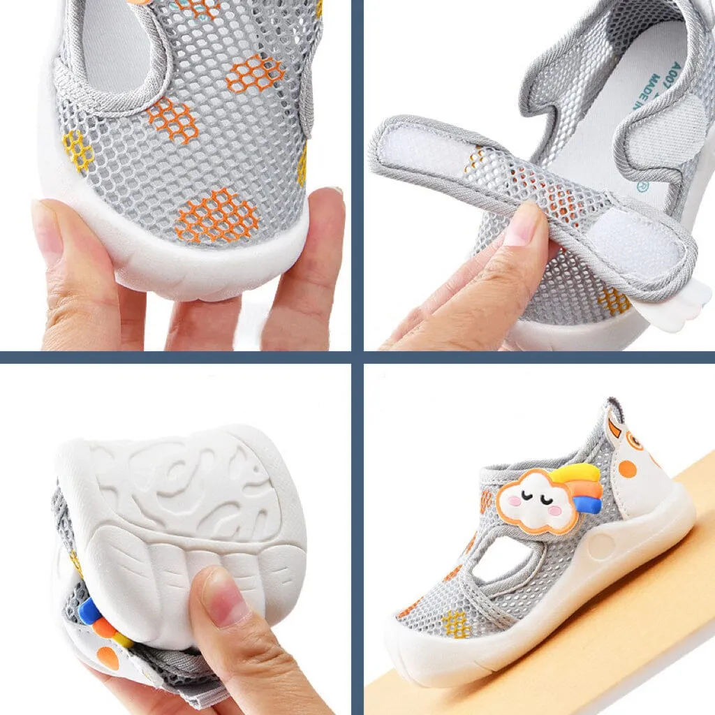 Cloud Colorful Mesh First Walker Sneakers