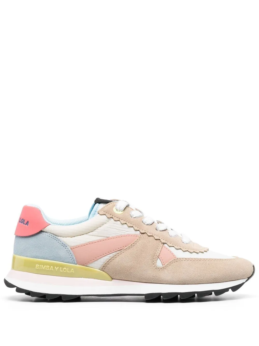 colour-block logo-plaque sneakers