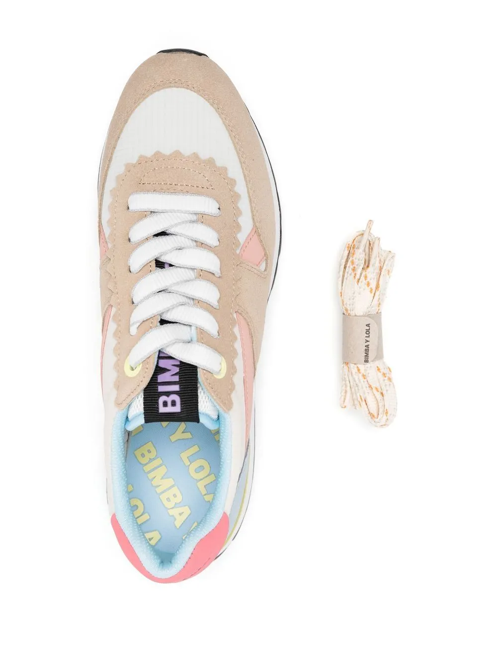 colour-block logo-plaque sneakers