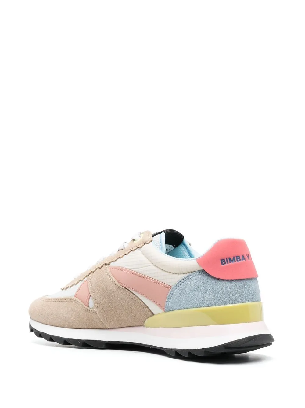 colour-block logo-plaque sneakers