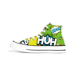 Comic Book Geek Collection - Unisex High Top Canvas Sneakers