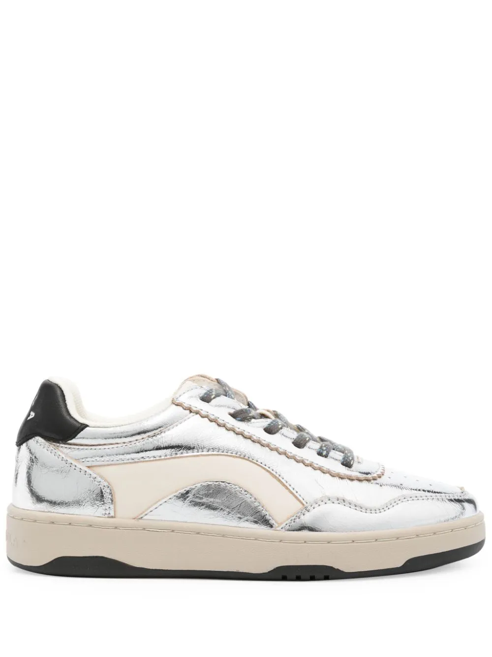 Cupsole leather sneakers