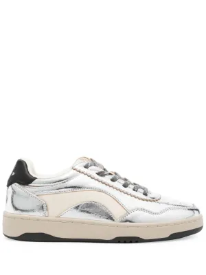 Cupsole leather sneakers