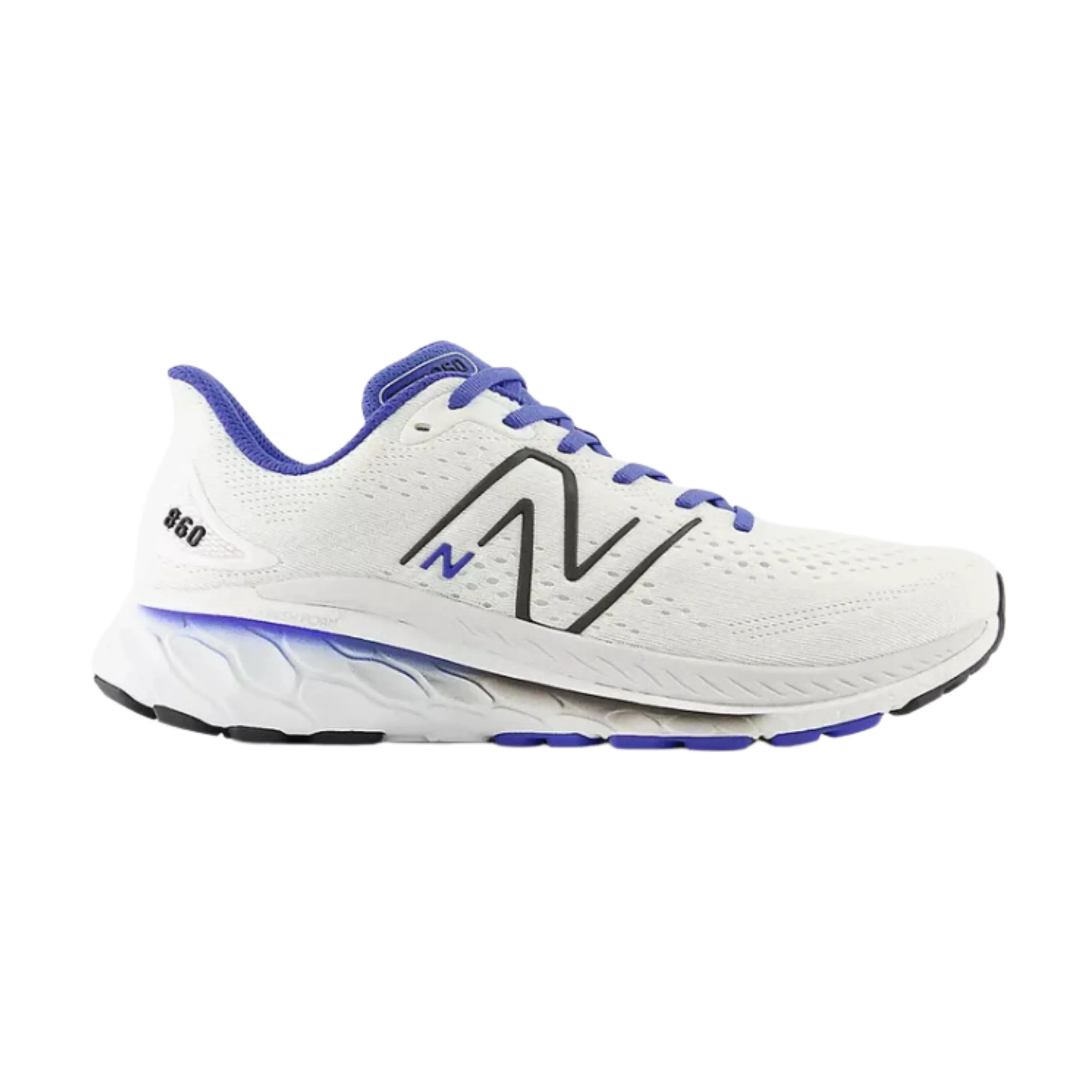 Fresh Foam x 860v13 - White with Marine Blue (2E)