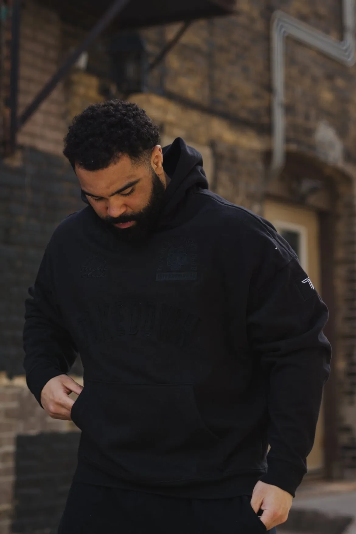 Gable x Takedown Arch Heavyweight Hoodie - Black/Black