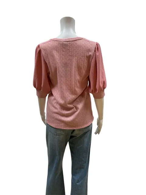 Gibson Look Mauve Solid Top Size Small