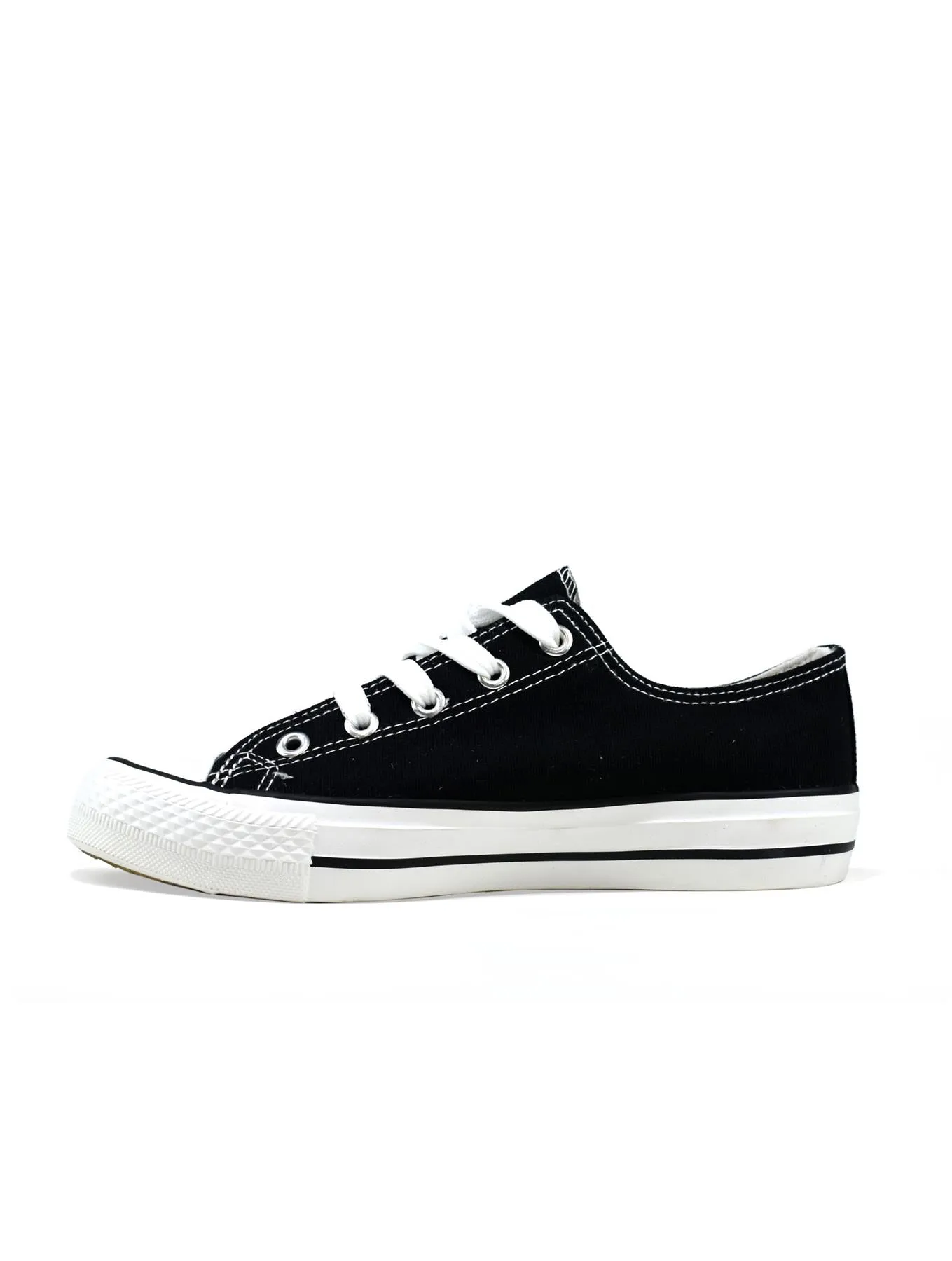 Girls Lace up Canvas Shoes Black