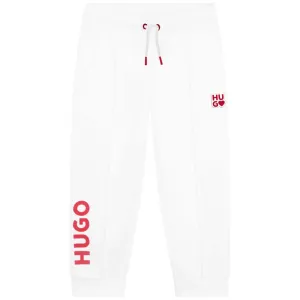 Hugo Kids Girls Jogging Bottoms - White
