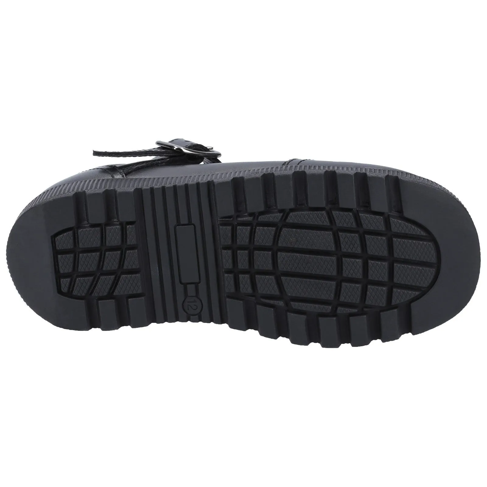 Hush Puppies Girls Kerry Leather School Shoes - Black