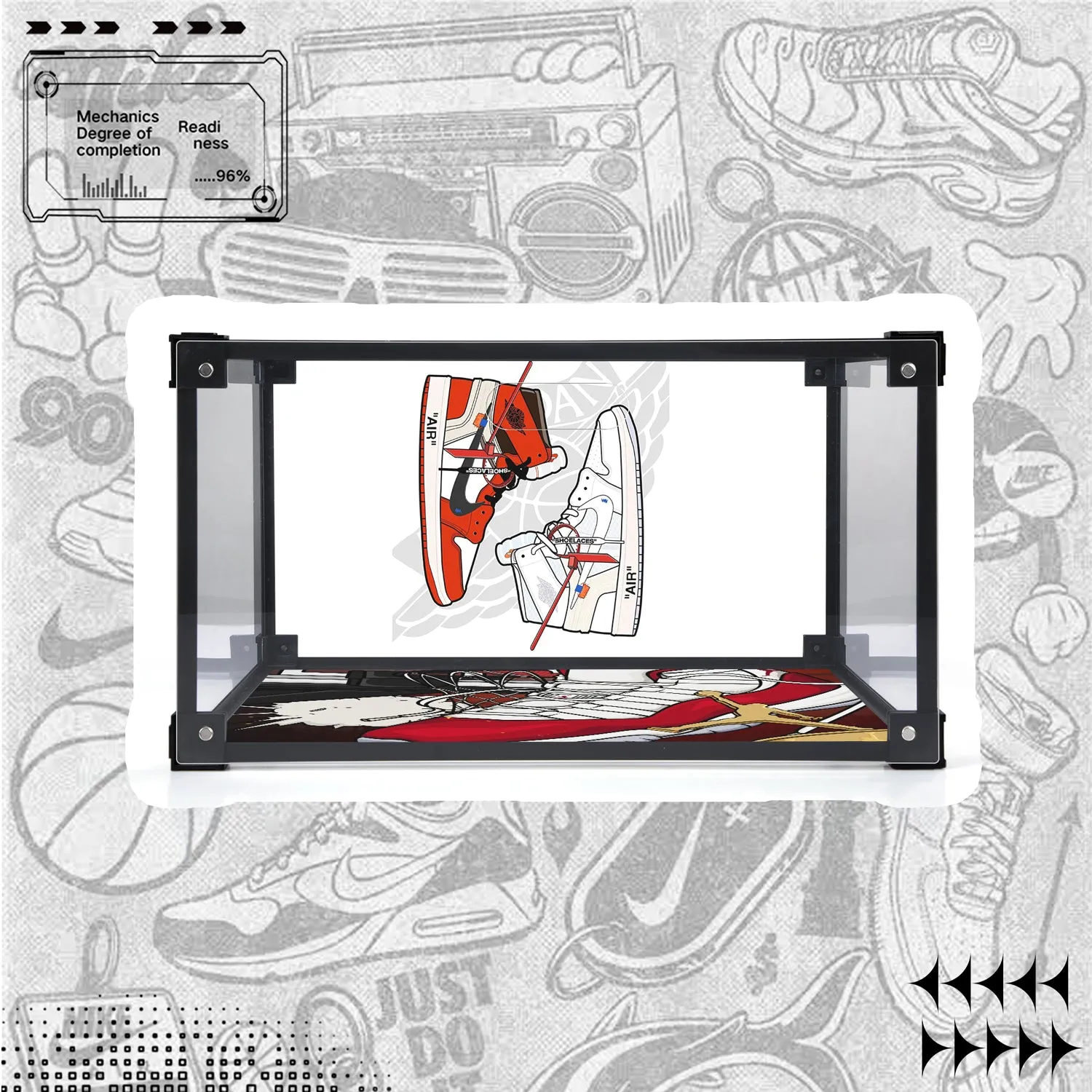 ILLUSTRATION UV PRINT CUSTOM SHOE BOX