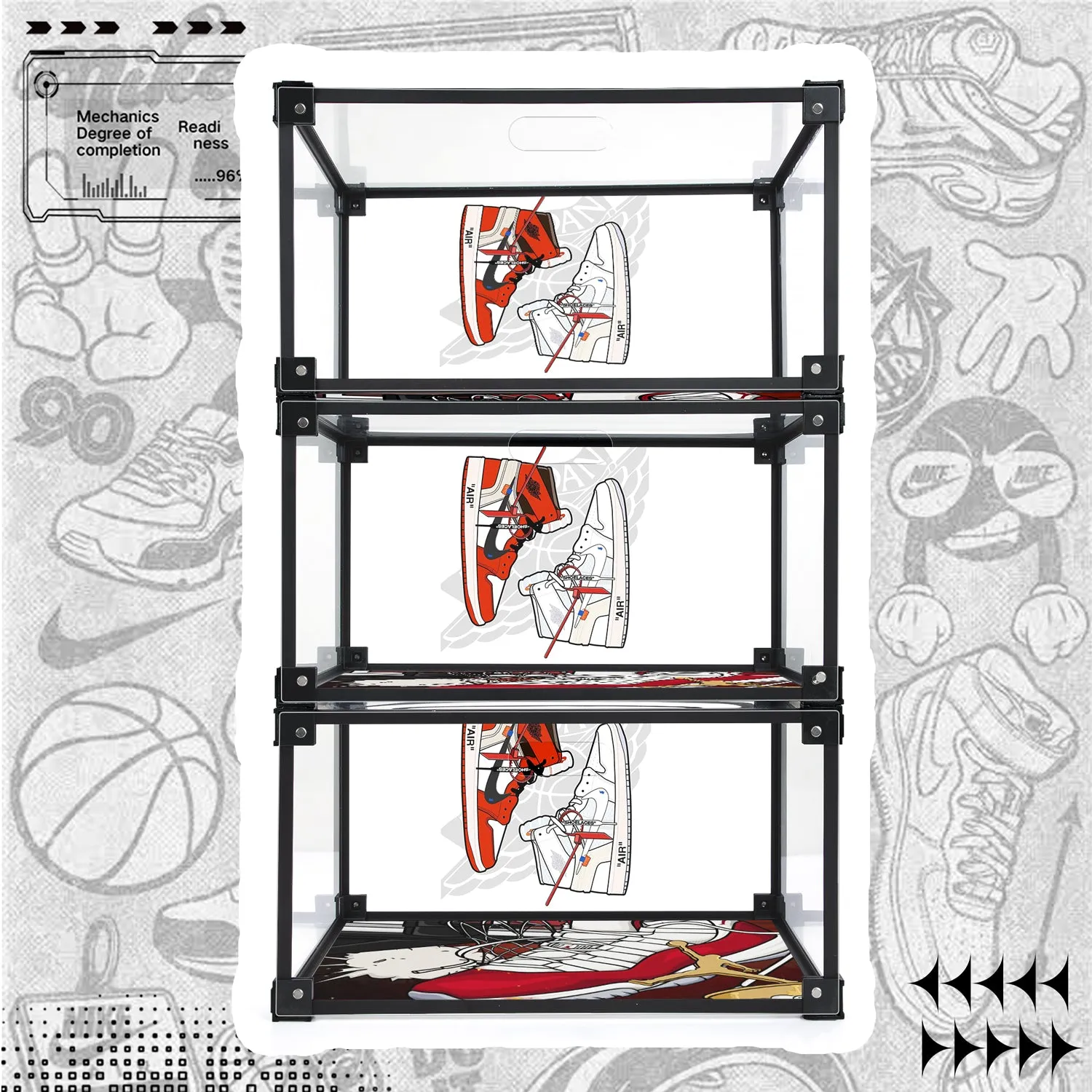 ILLUSTRATION UV PRINT CUSTOM SHOE BOX
